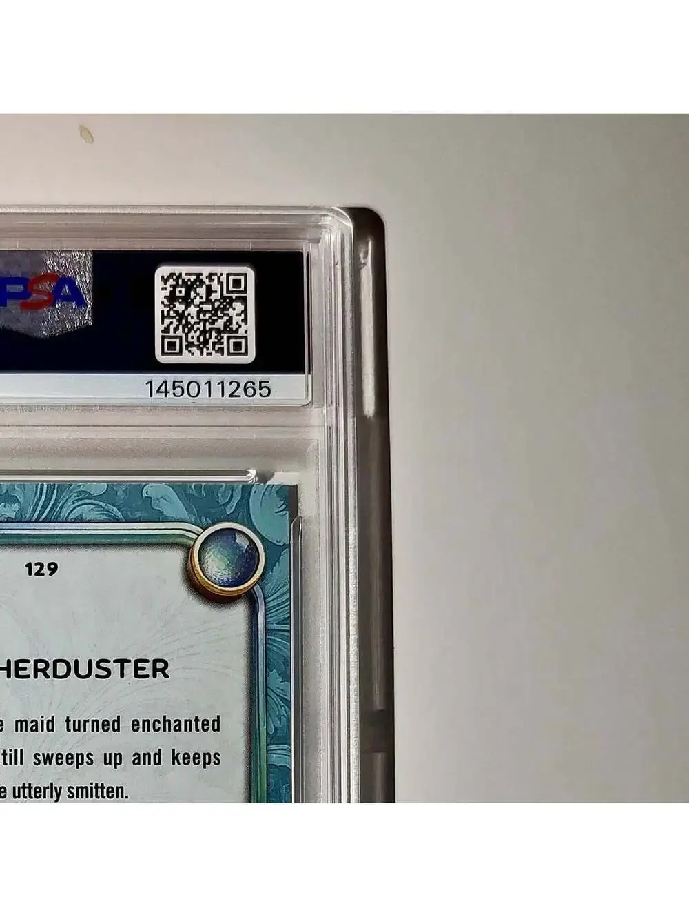 Featherduster 2025 Topps Disney #129 Diamond Card Beauty and the Beast PSA 6